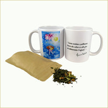 Carica l'immagine nel visualizzatore di Gallery, tazza illustrata con tisana bio - l'abbraccio dell'infinito