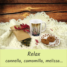 Carica l'immagine nel visualizzatore di Gallery, tazza illustrata con tisana bio - miele, amore e api