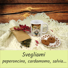 Carica l'immagine nel visualizzatore di Gallery, tazza illustrata con miscela di tè bio - sapore di sale