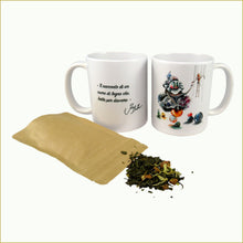 Carica l'immagine nel visualizzatore di Gallery, tazza illustrata con tisana bio - segreti sospirati