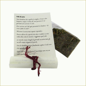 scatola illustrata con miscela di tè bio - cielo di carta