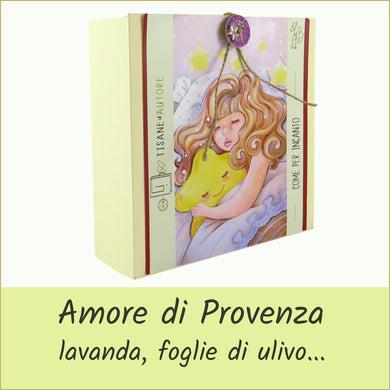 scatola illustrata con tisana bio - come per incanto