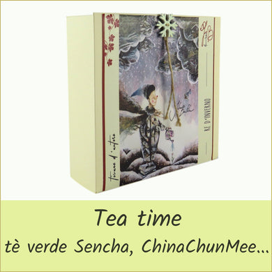 scatola illustrata con miscela di tè bio - re d'inverno