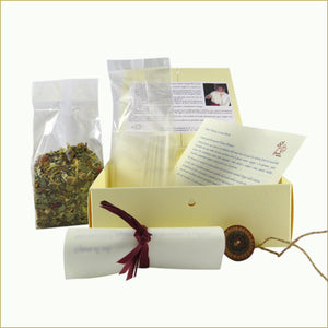 scatola illustrata con tisana bio - sapore di sale