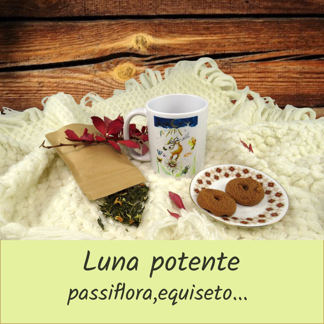 tazza illustrata con tisana bio - 10..100..1000 mondi