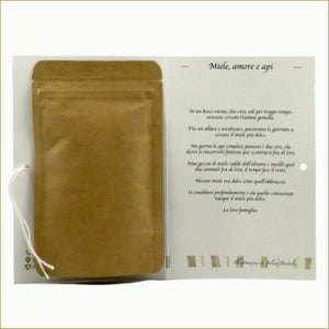 Tisane d'Autore® Libricino con tisana BIO - MIELE, AMORE E API